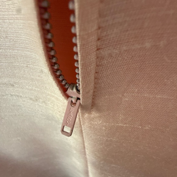 Vintage 1960s Plus Size Beaded Dress & Coat Set Raw Silk Pink Jackie O Size 16W - Picture 7 of 16